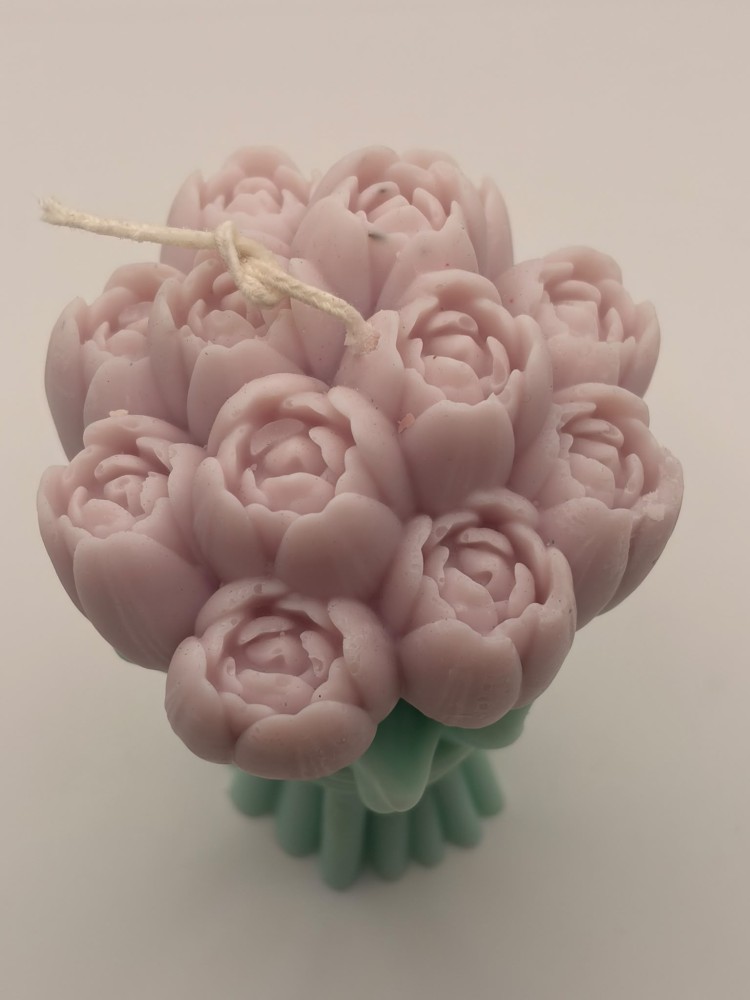 Lumanare Buchet Lalele #001 Mov